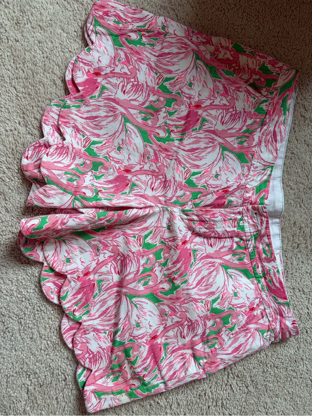 Lilly Pulitzer Pink, Green & White Floral Shorts